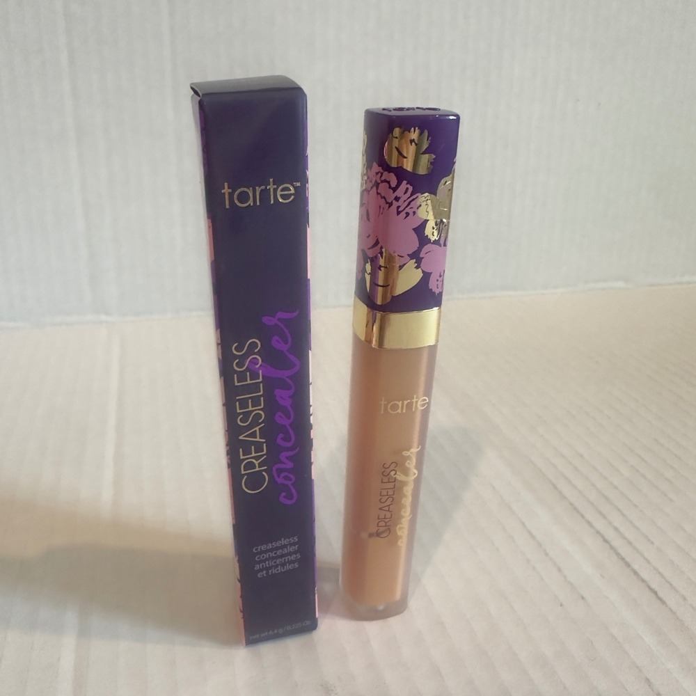 Tarte Creaseless Concealer 43H Tan-Deep Full Coverage Hydrating Makeup 6.4g NEW